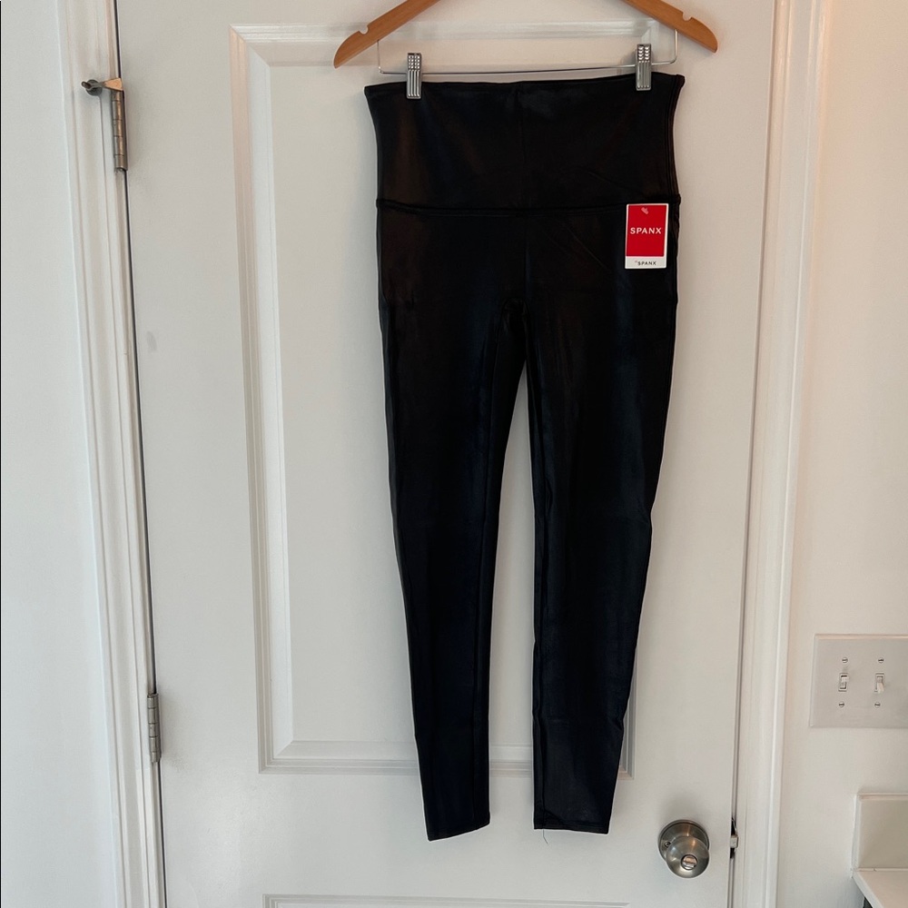SPANX faux leather Leggings